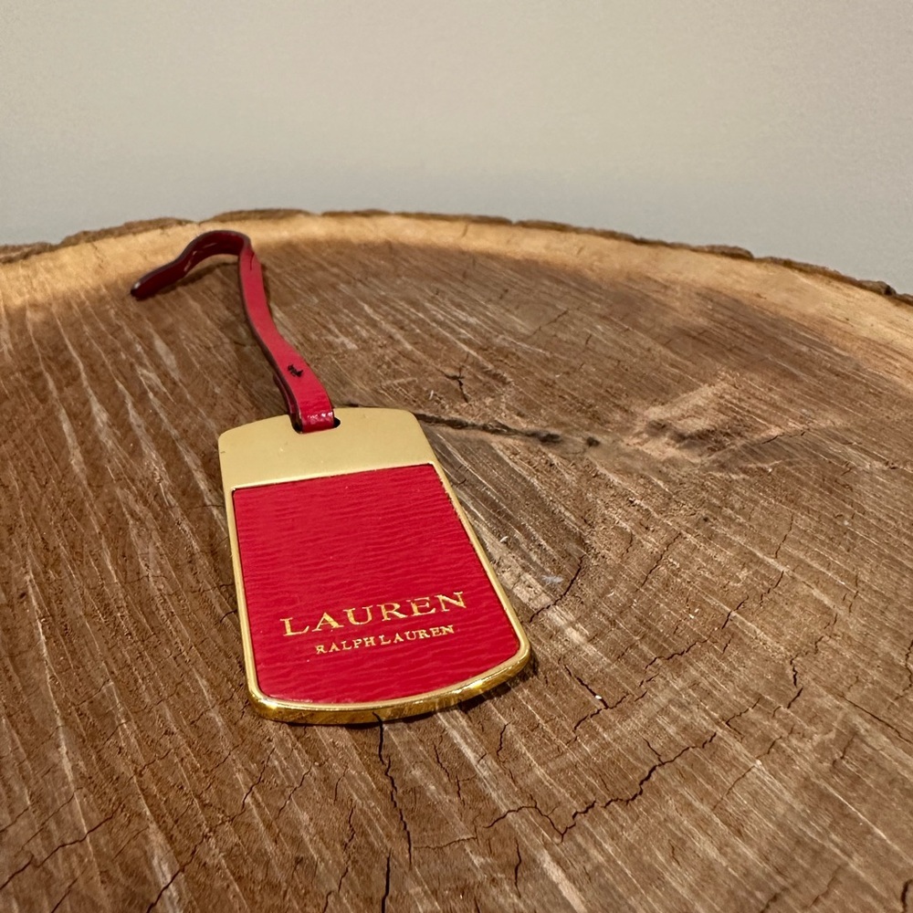 LAUREN Ralph Lauren Red Leather Purse 👜 Tag